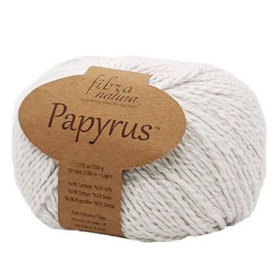 Пряжа  FIBRA NATURA  PAPYRUS  229-01  78%Хлопок, 22%Шелк 50 г/120 м